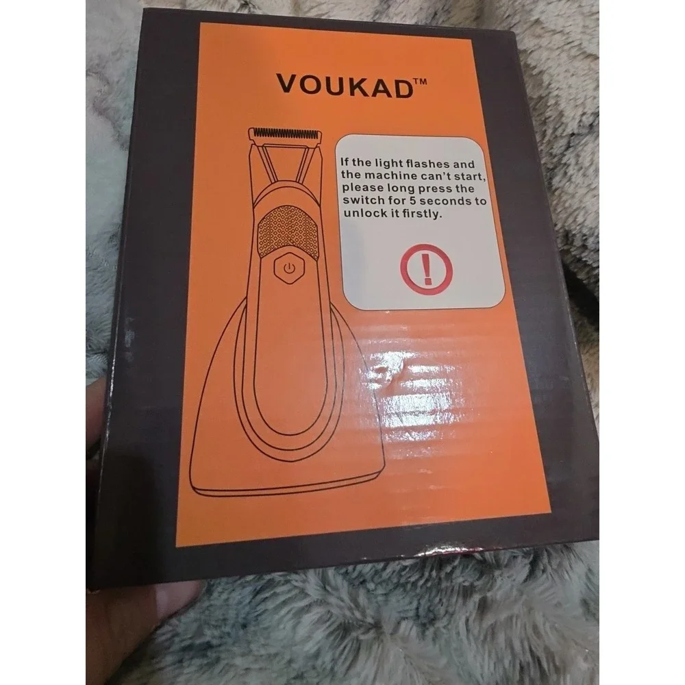 Voukad Groin and Hair Trimmer for Men Rechargeable Electric Open Box New‎